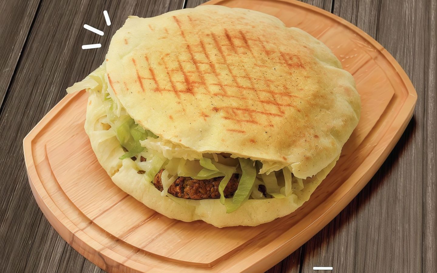 Falafel With  Kashkaval Cheese Sandwich