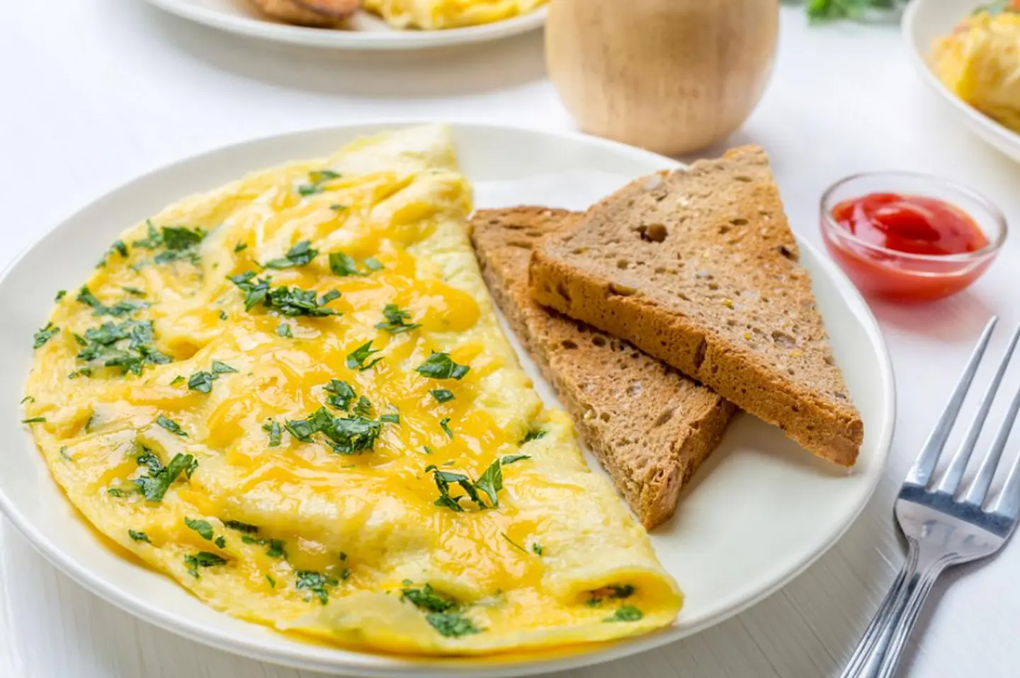 Omelette Eggs With Cheese