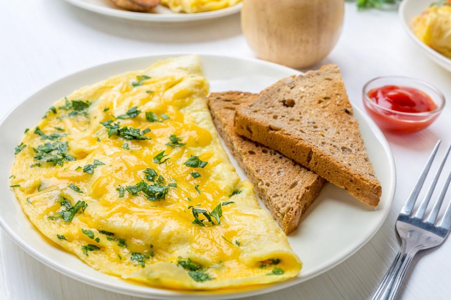 Omelette Eggs With Cheese