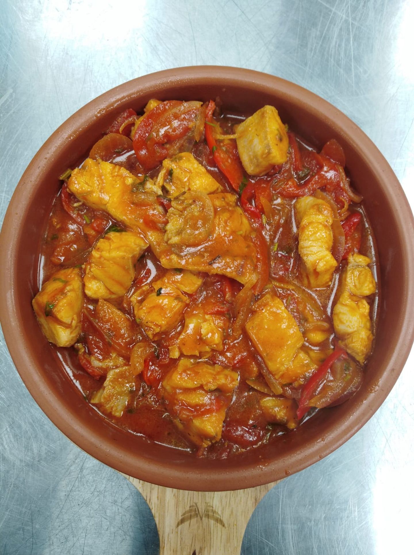 Fish Fillet Casserole - Red Sauce