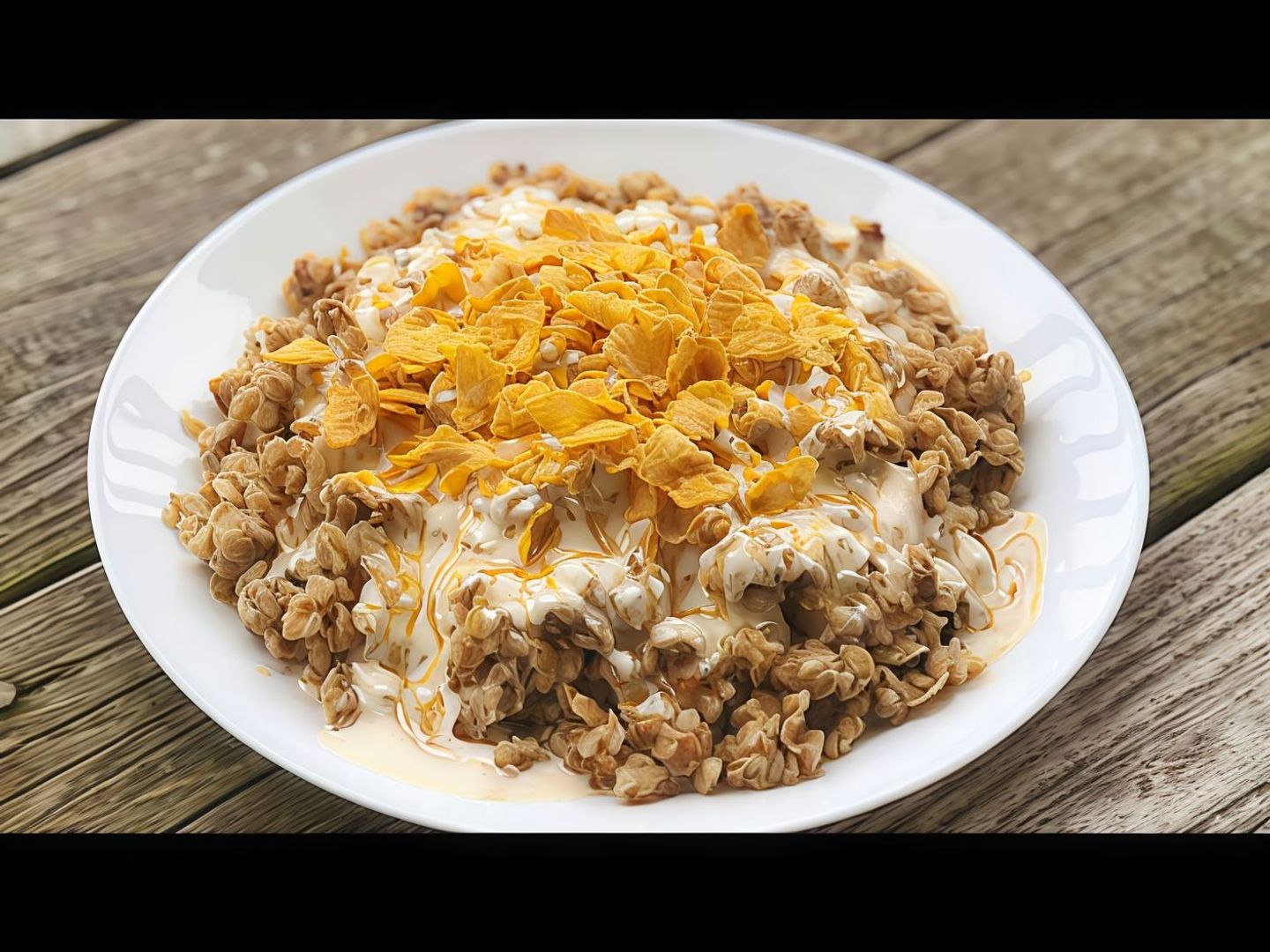 معصوب ملكي مع كورنفلكس مع جبن