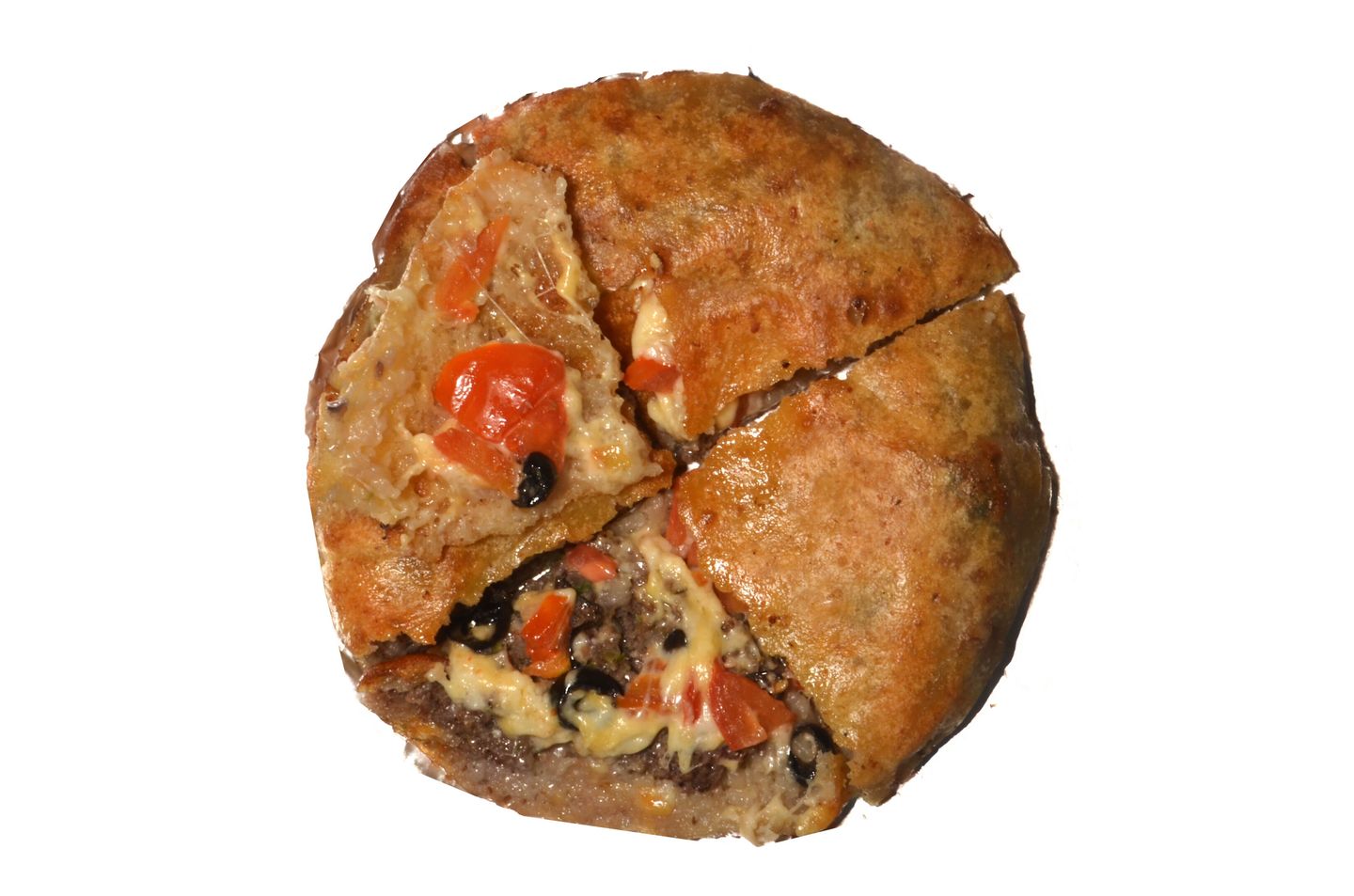 Hawawshi With Olive And Tomato