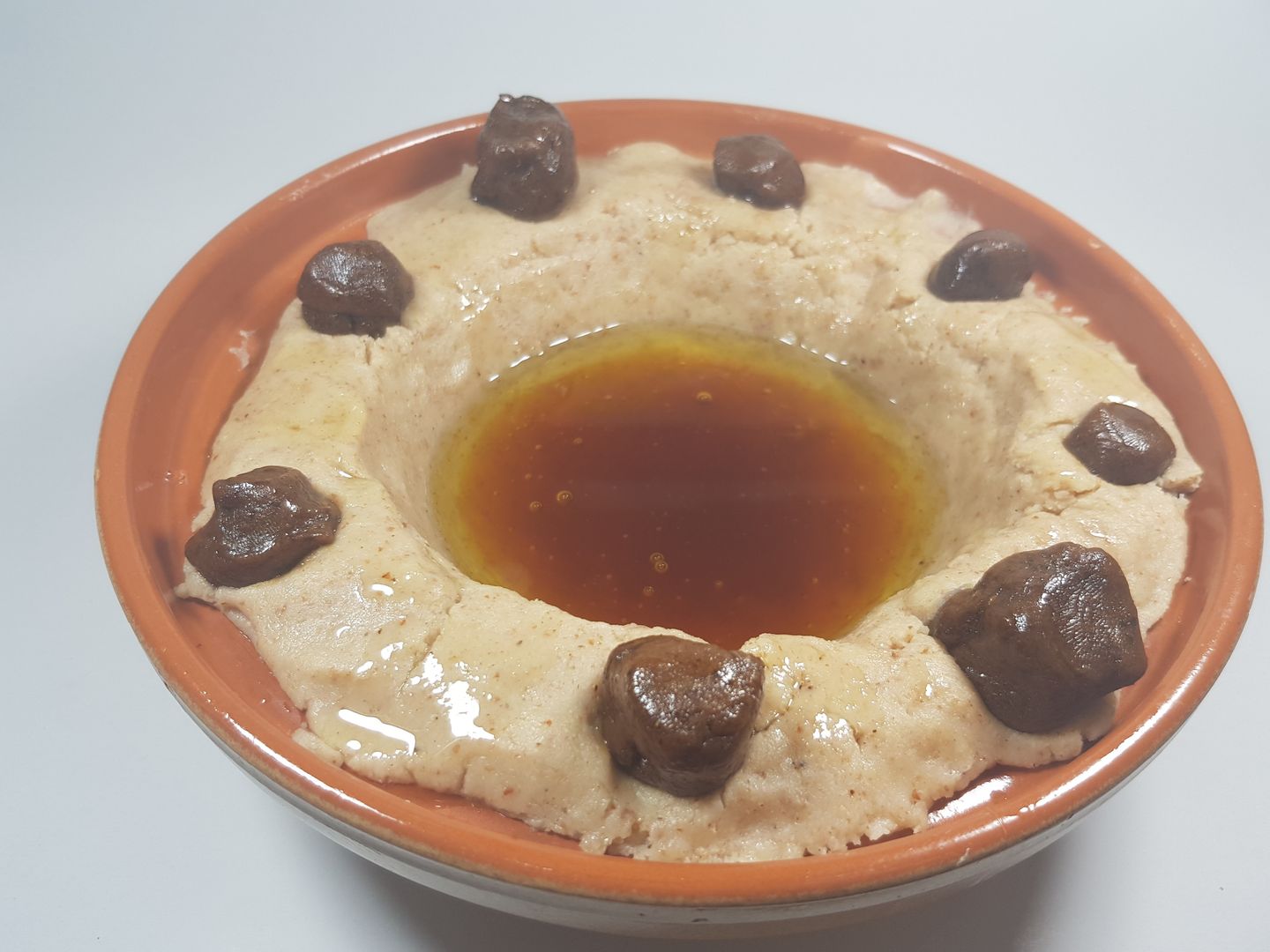 عصيده سمن وعسل والتمر
