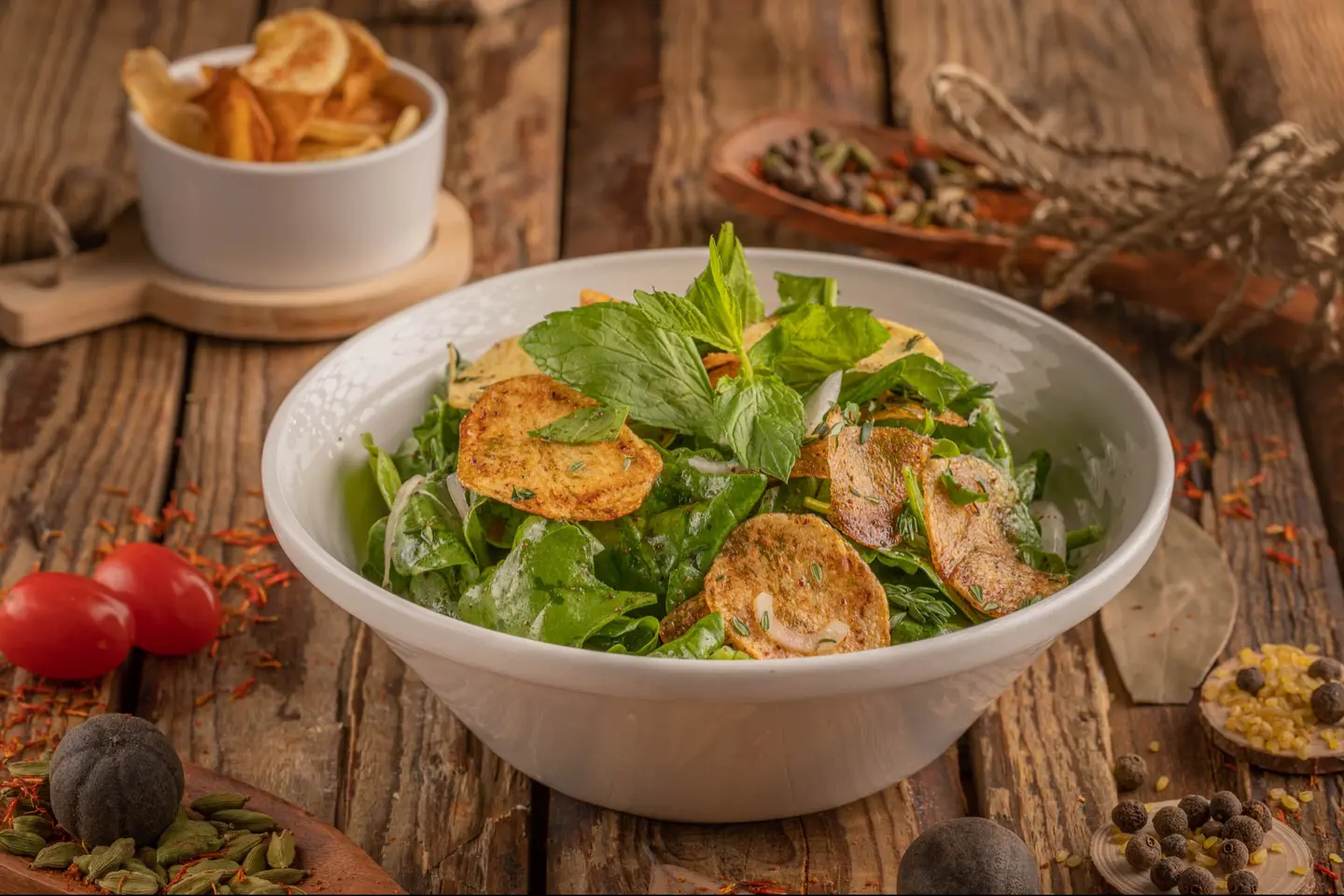 سلطة البطاطا مع الأعشاب