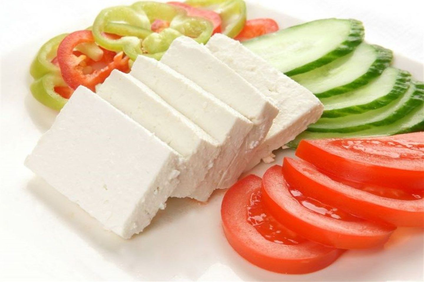 جبنة وخضار