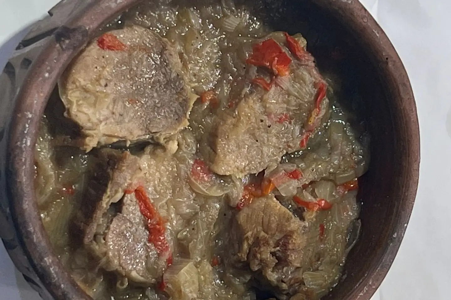 طاجن لحم بالبصل