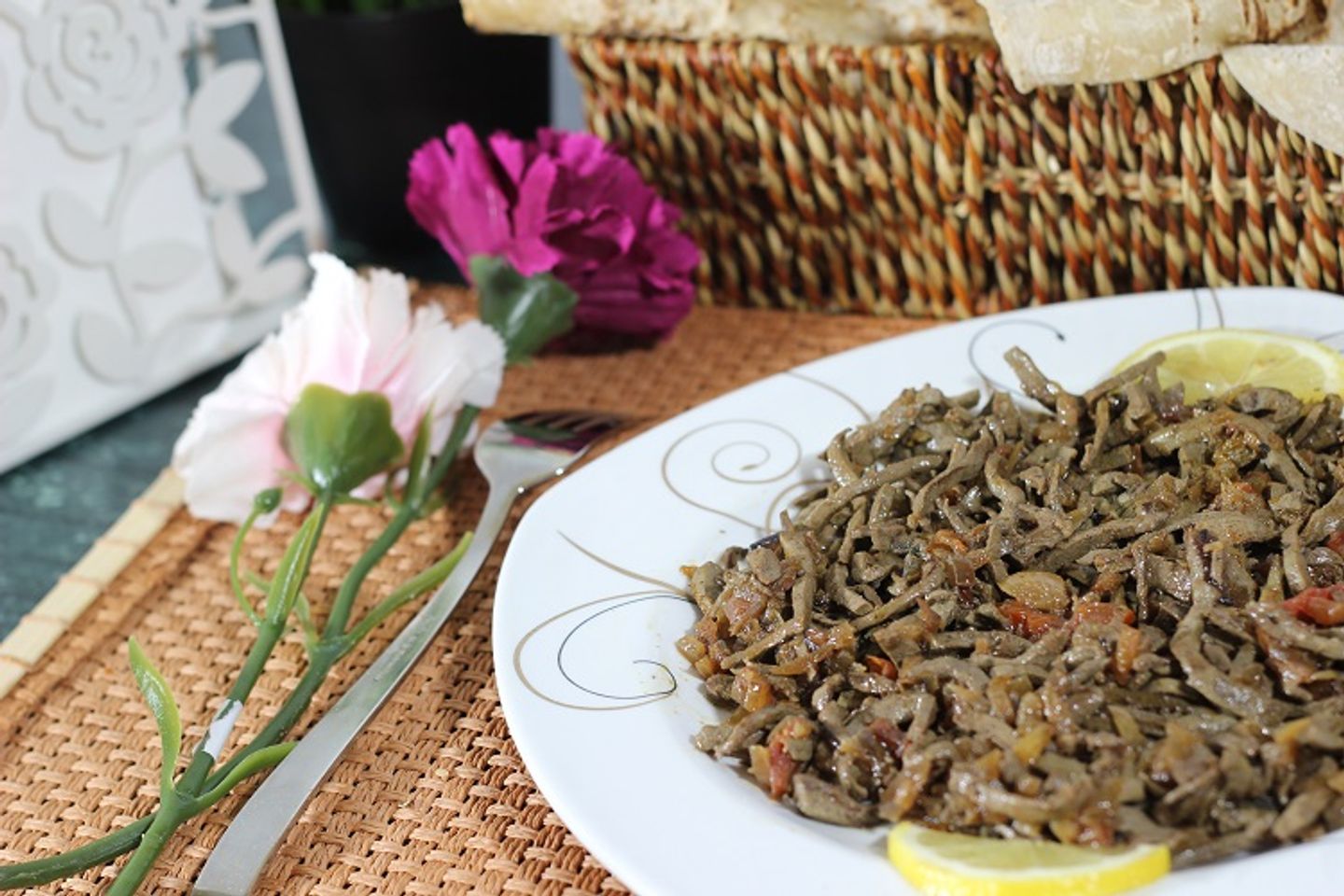 صحن كبدة بالجبن