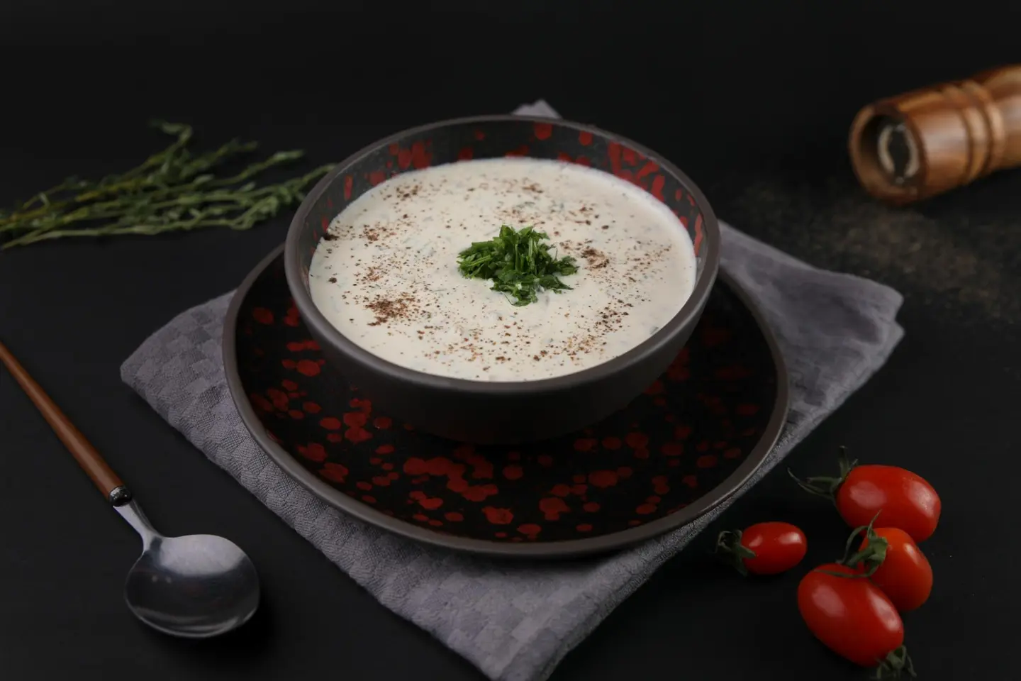 شوربة دجاج بالكريمه