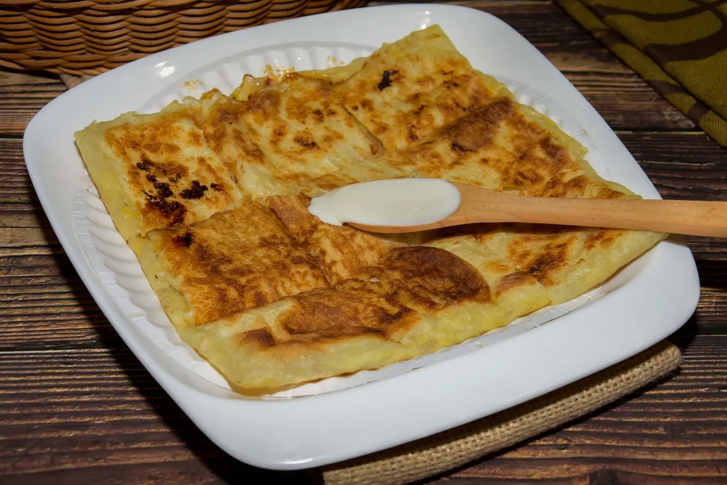 مطبق حلو جبن و موز