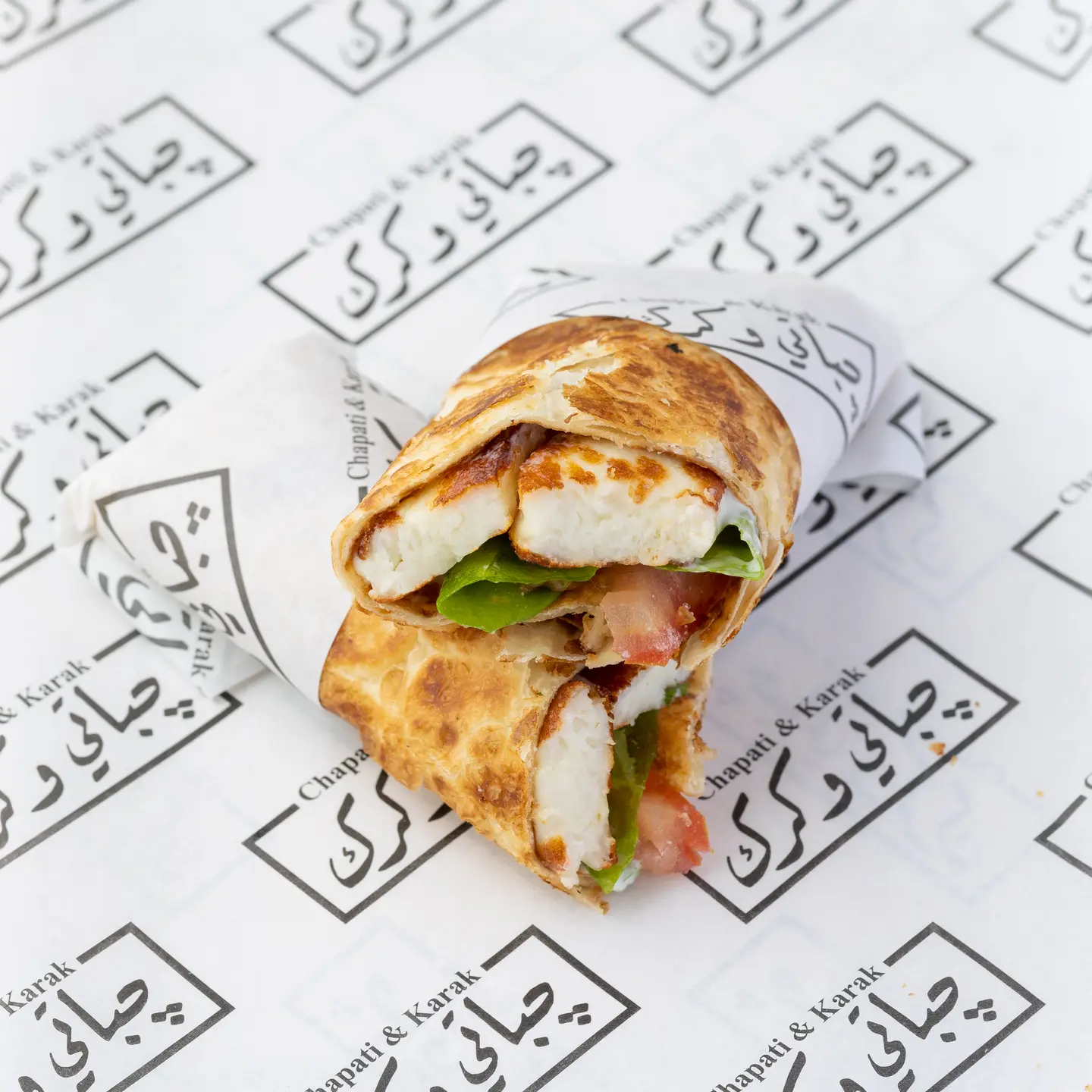 Grilled Halloumi Chapati
