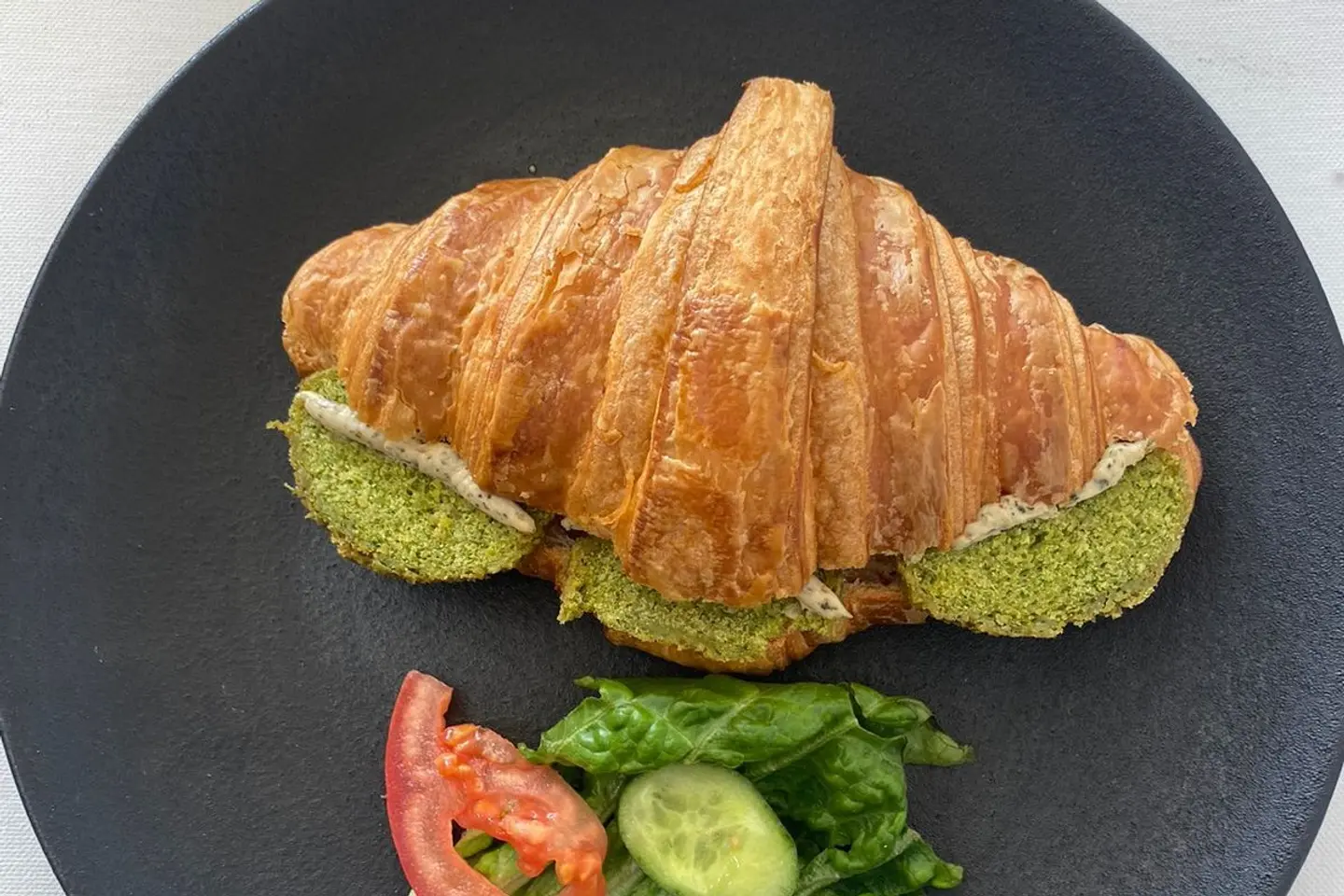 Croissant Falafel Sandwich