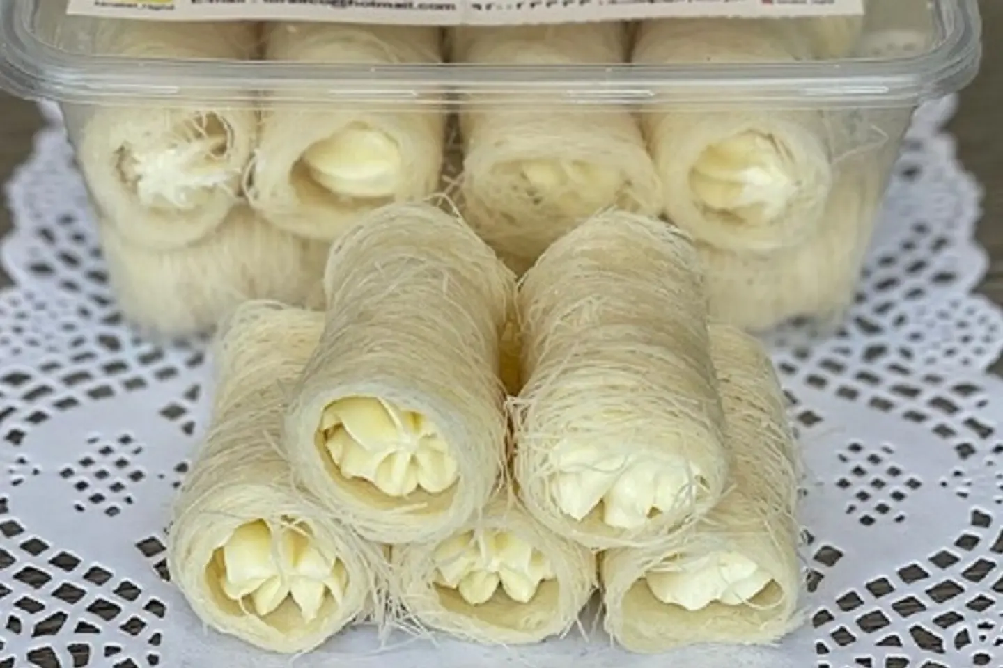 Kunafa Fingers With Kiri Cheese