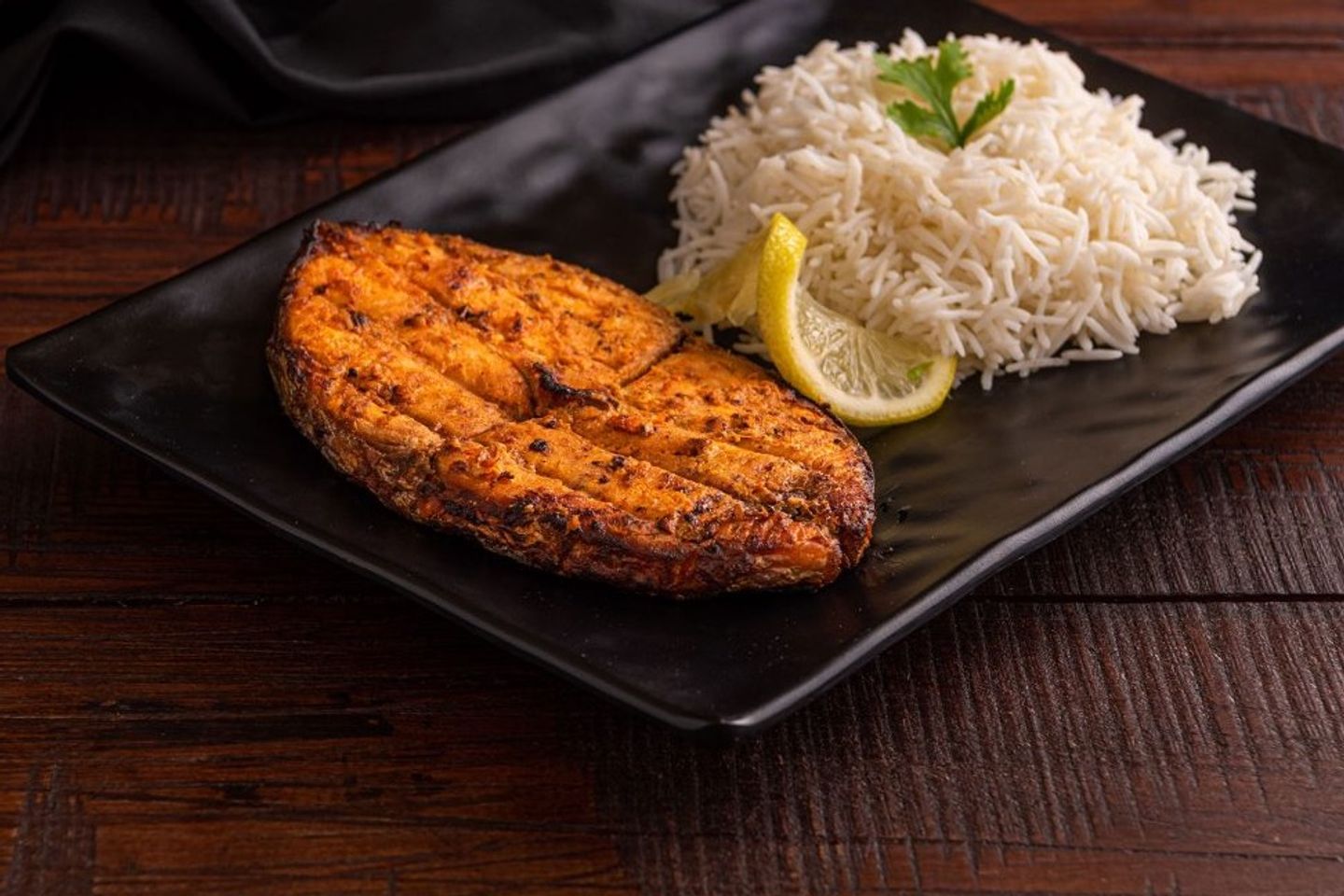 سمك جنعد مع رز