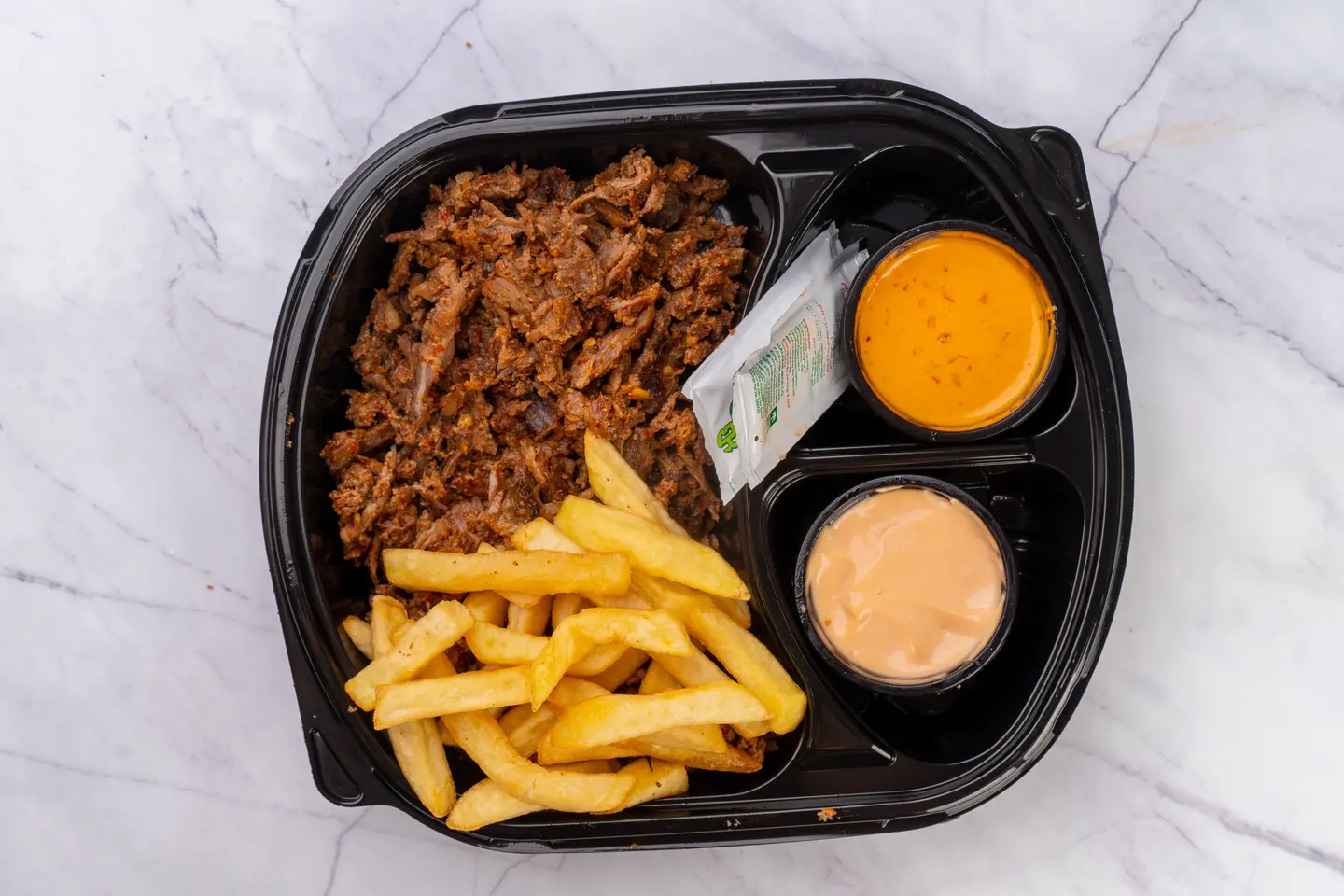 صحن فرط شاورما لحم الذهبية