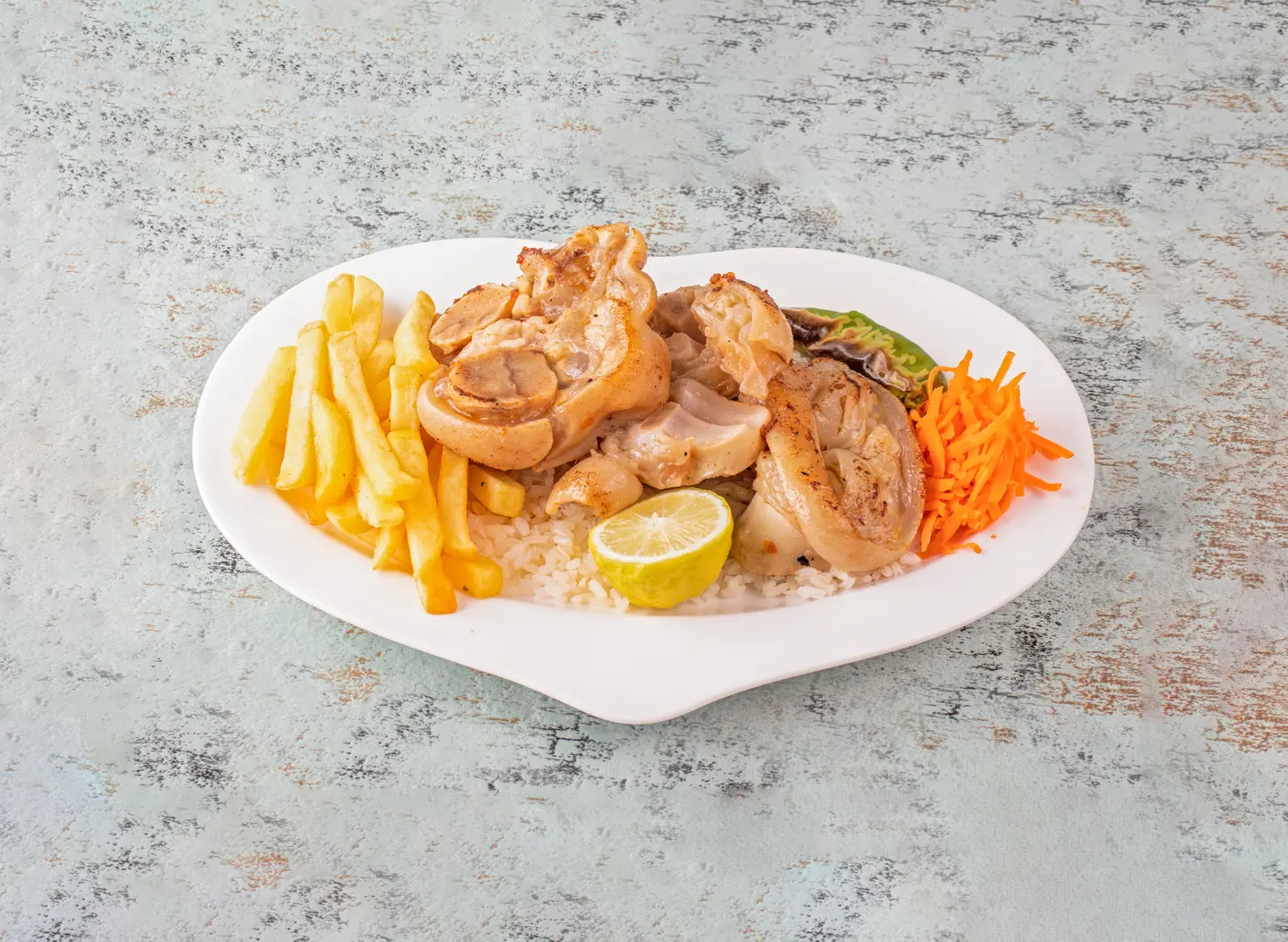 كوارع محمرة بالزبدة و فتة و شوربة