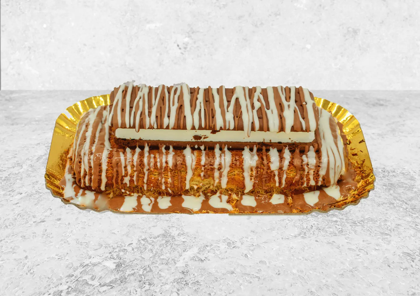 Cream Rectangular Kunafah