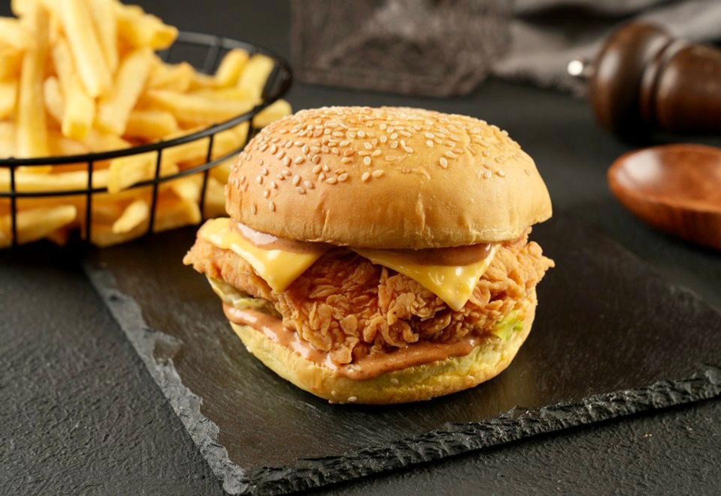 Chicken Zinger Burger Regular - Combo Meal