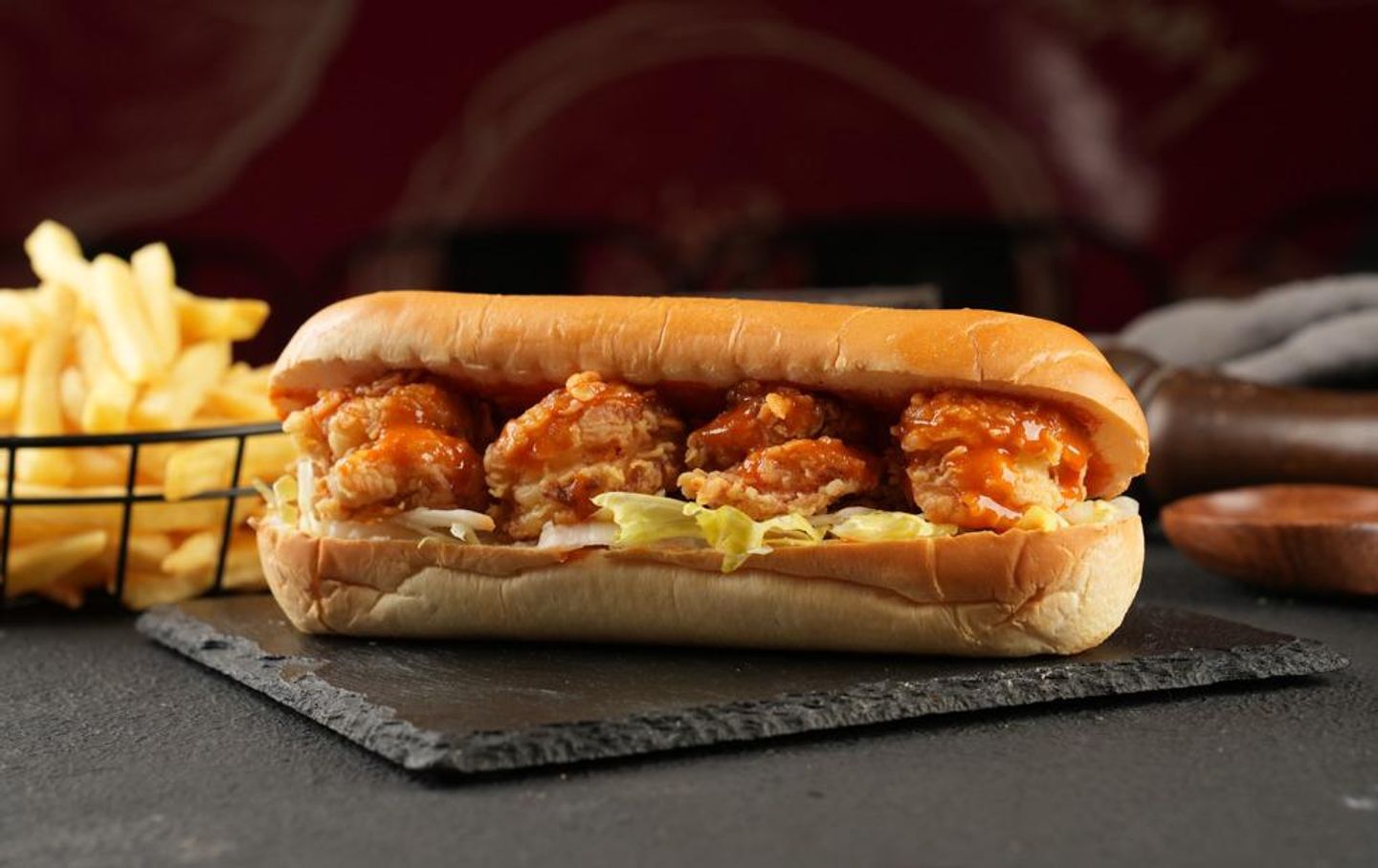 Crispy Shrimp  Regular Sandwich  - Without Meal