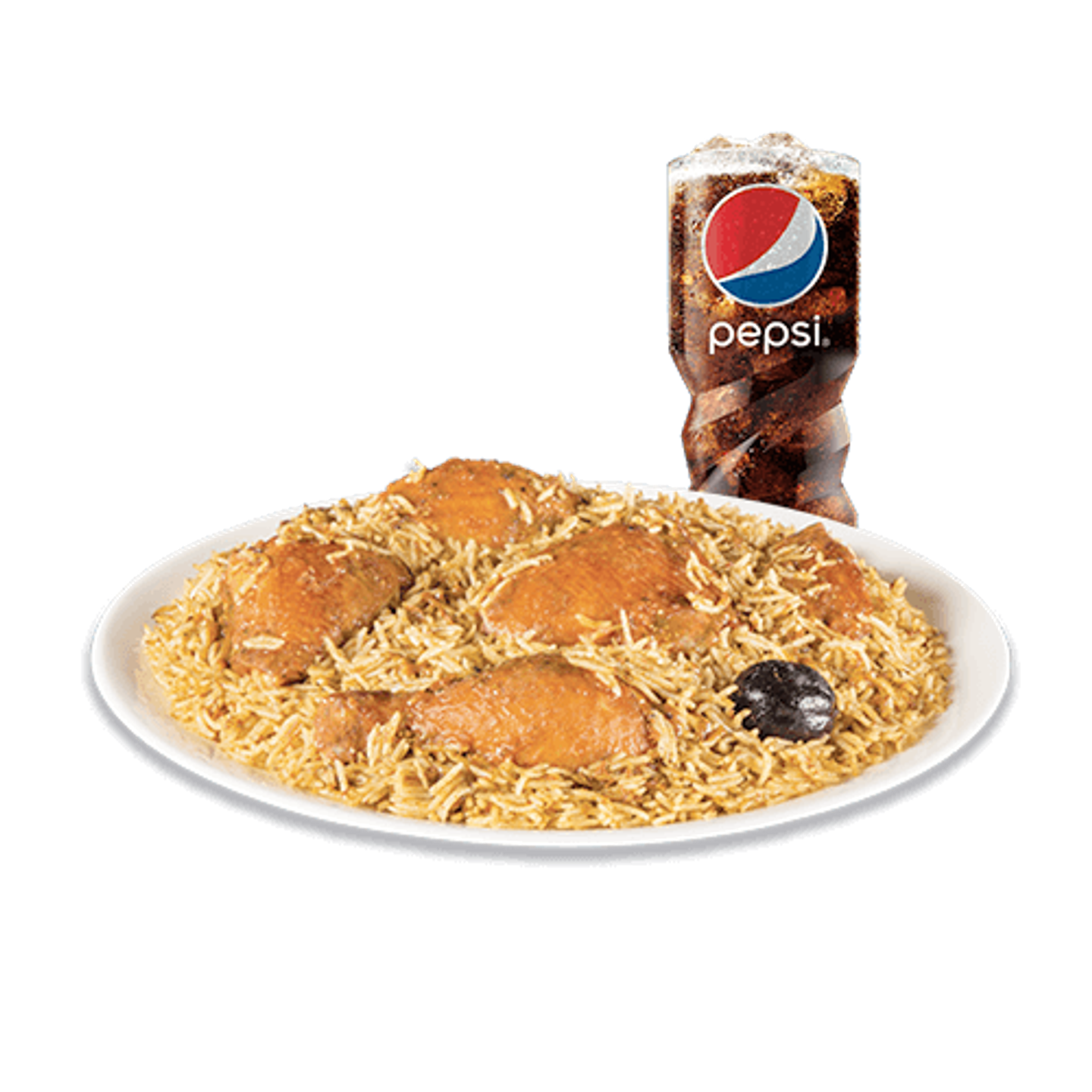 كبسة مع مشروب