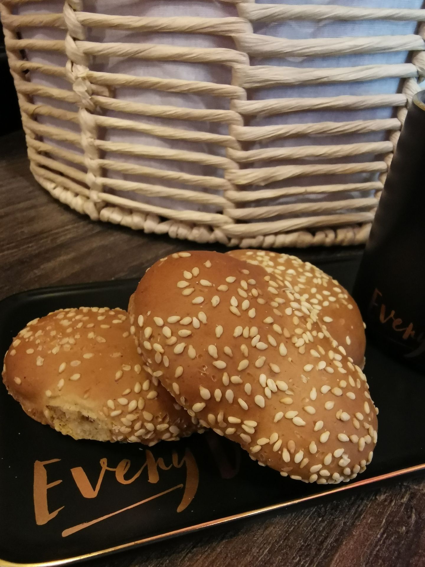 Oval White Rusk With Sesame