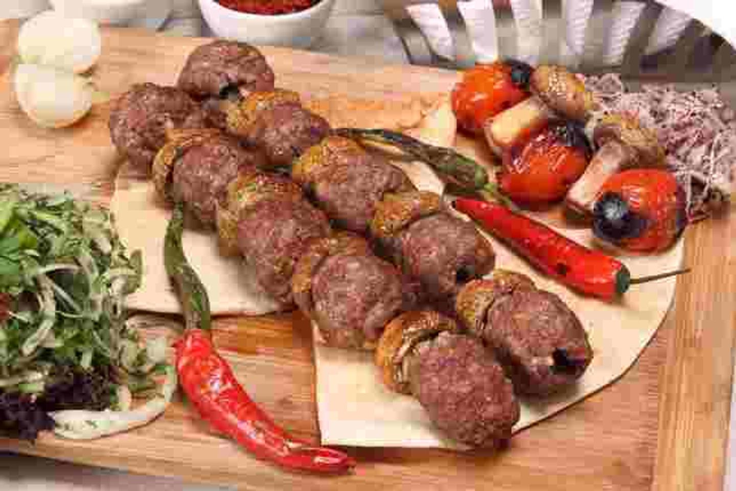 Kebab With Mushrooms