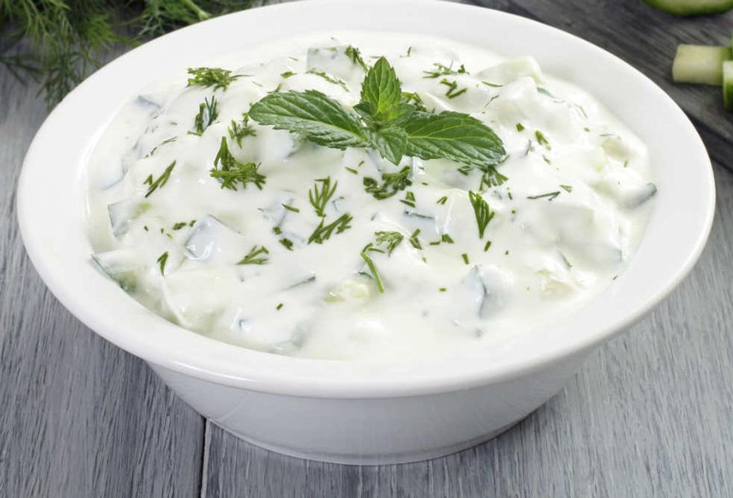Cucumber With Laban Salad