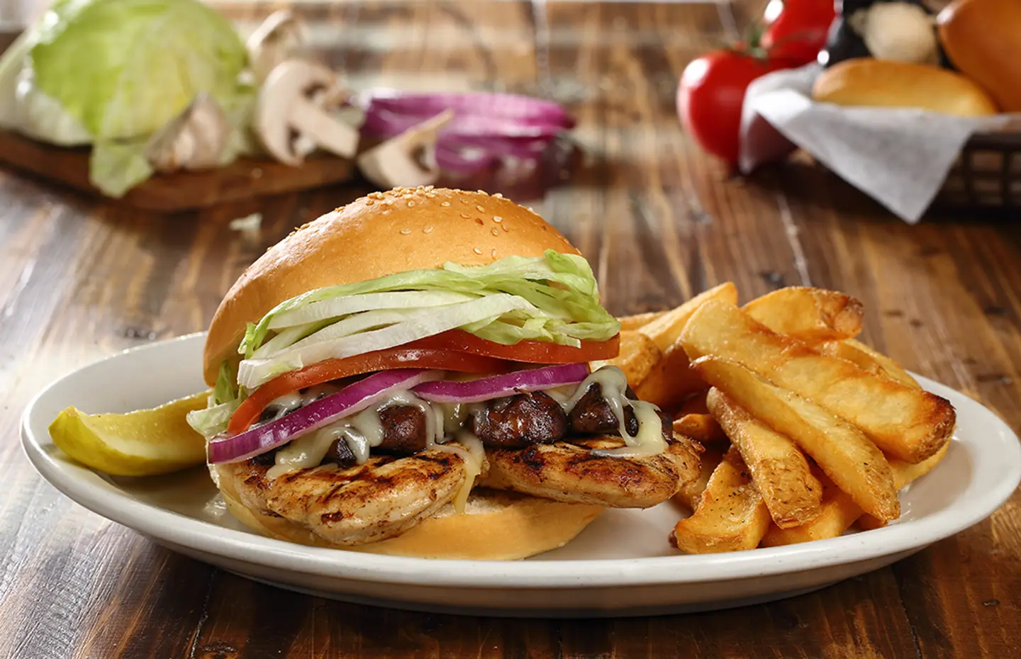 Mushroom Jack Chicken Sandwich