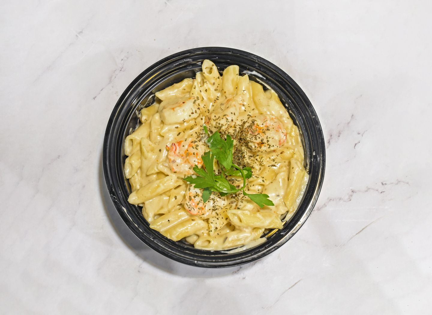 Shrimp Pasta With White Sauce