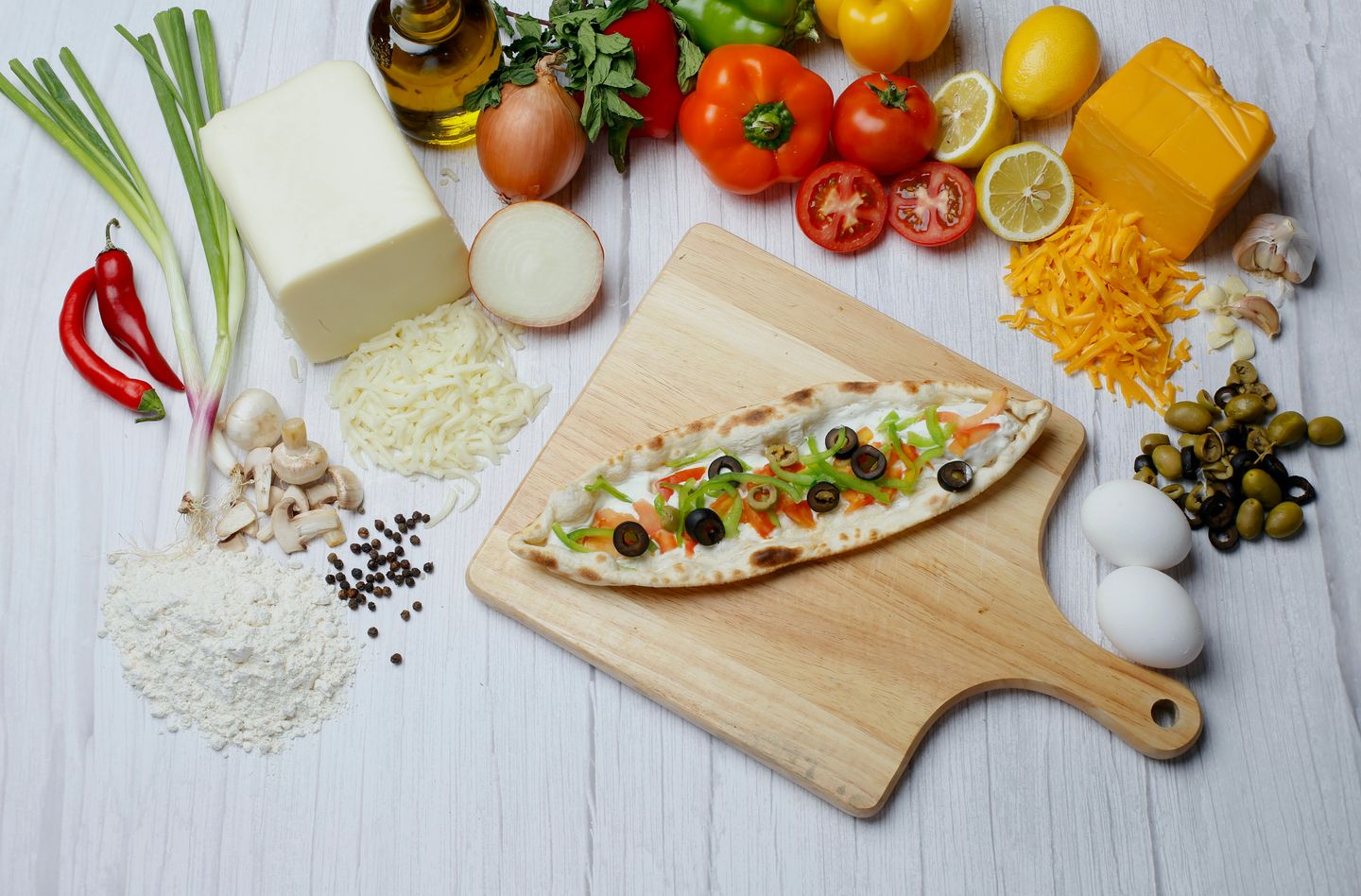 فطيرة لبنه مع الخضار