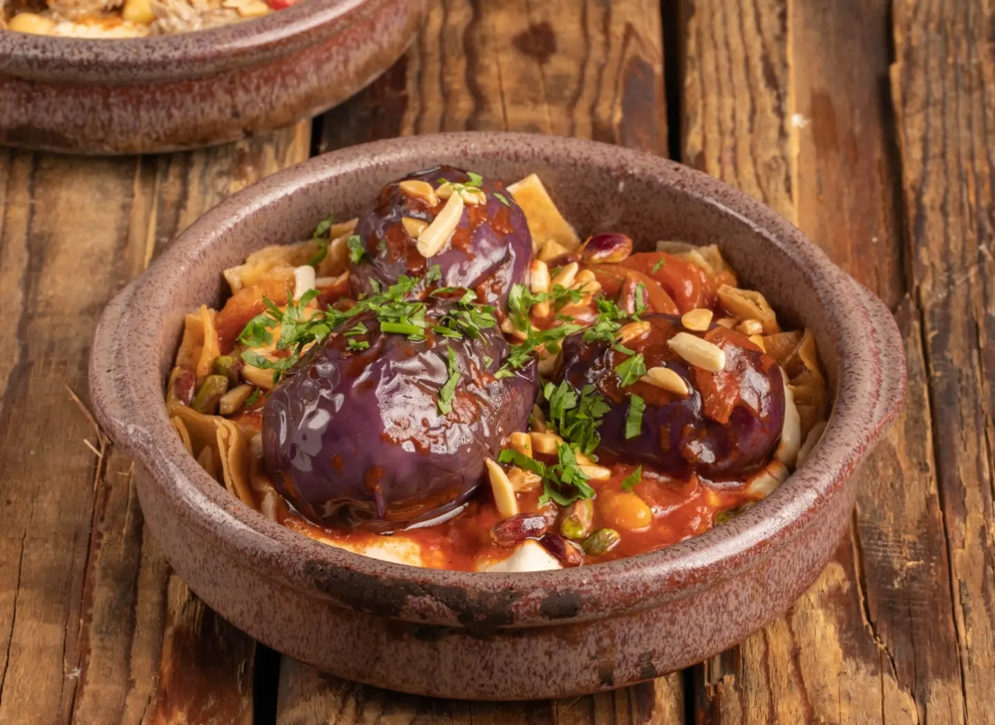 فتة باذنجان