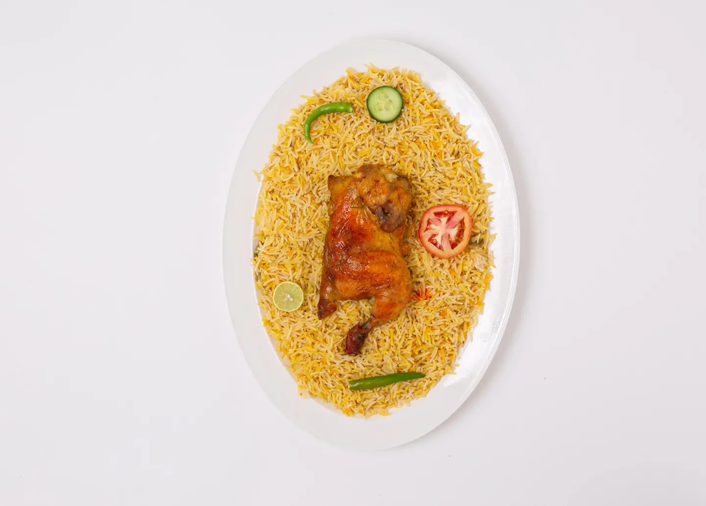 نصف حبة مندي رز مندي