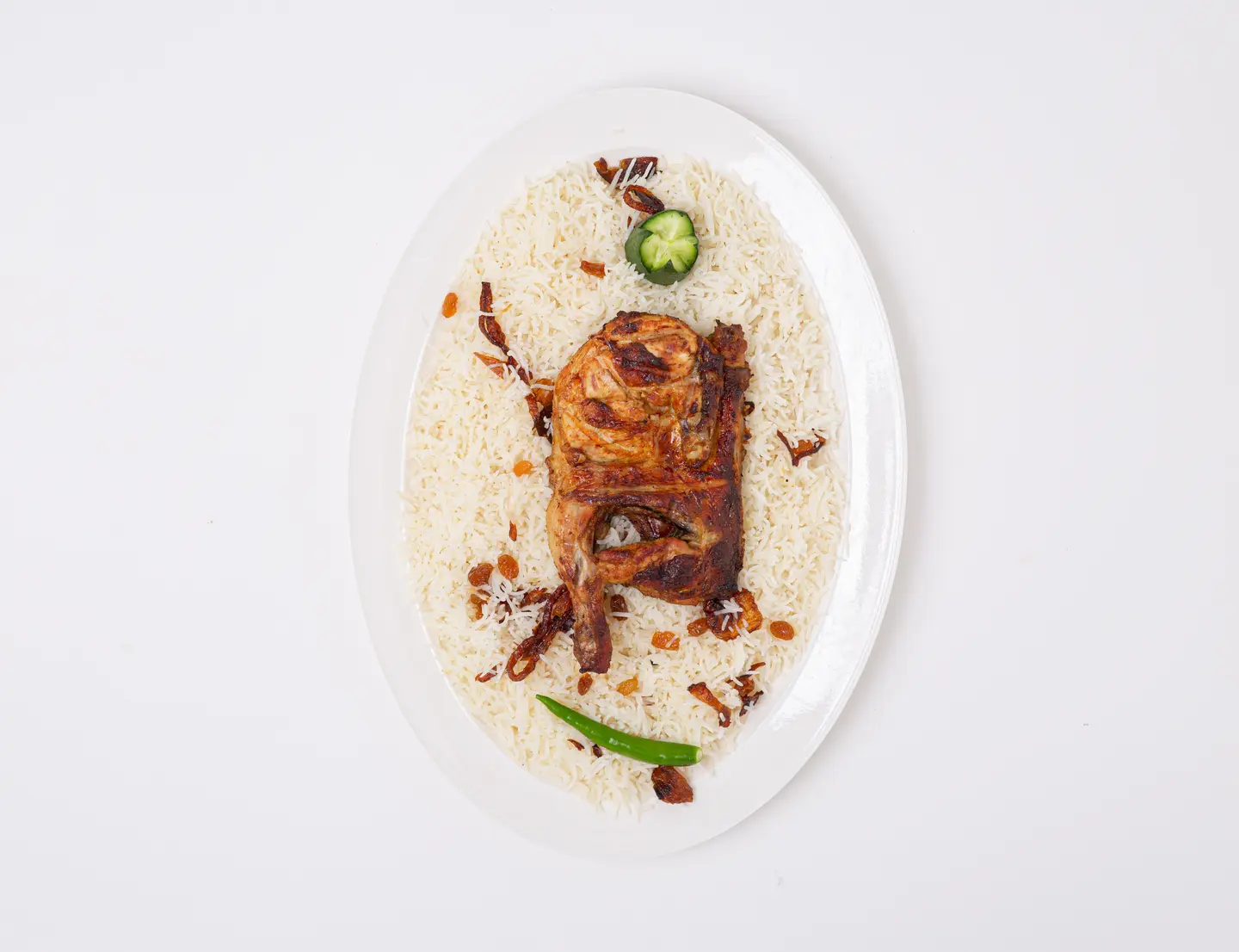 Half Chicken Fahm Of Mandi Rice