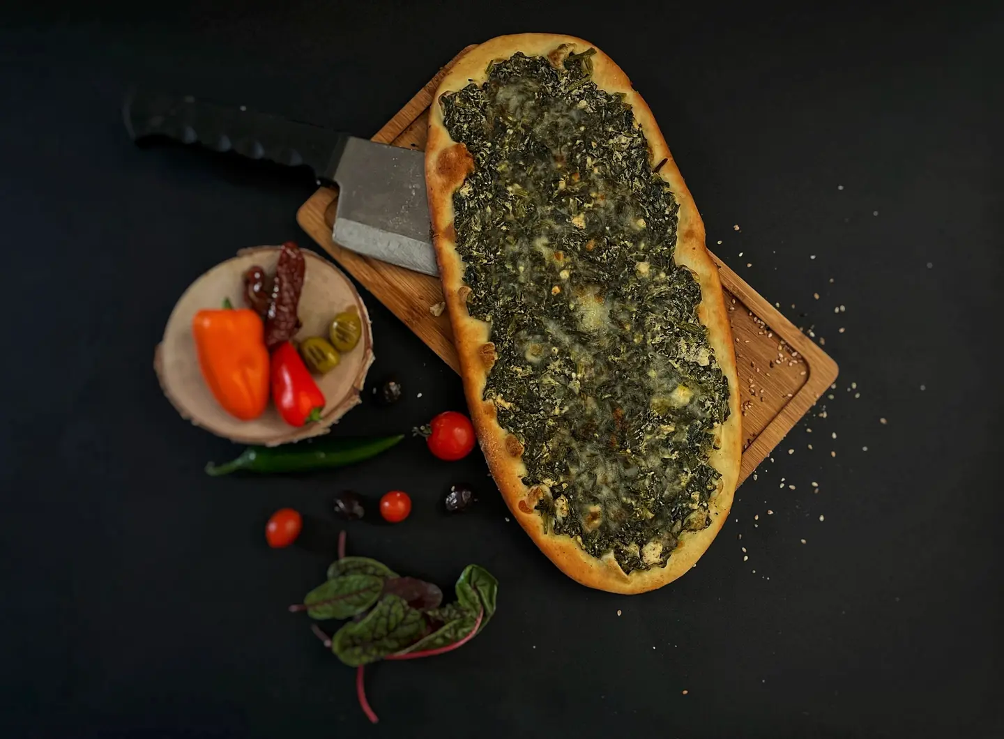 Spinach And Mozzarella Cheese