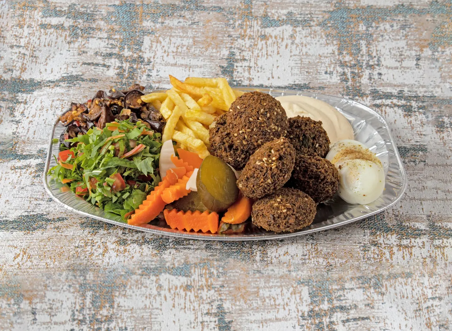 صحن فلافل مشكل  - صحن فلافل مشكل صغير
