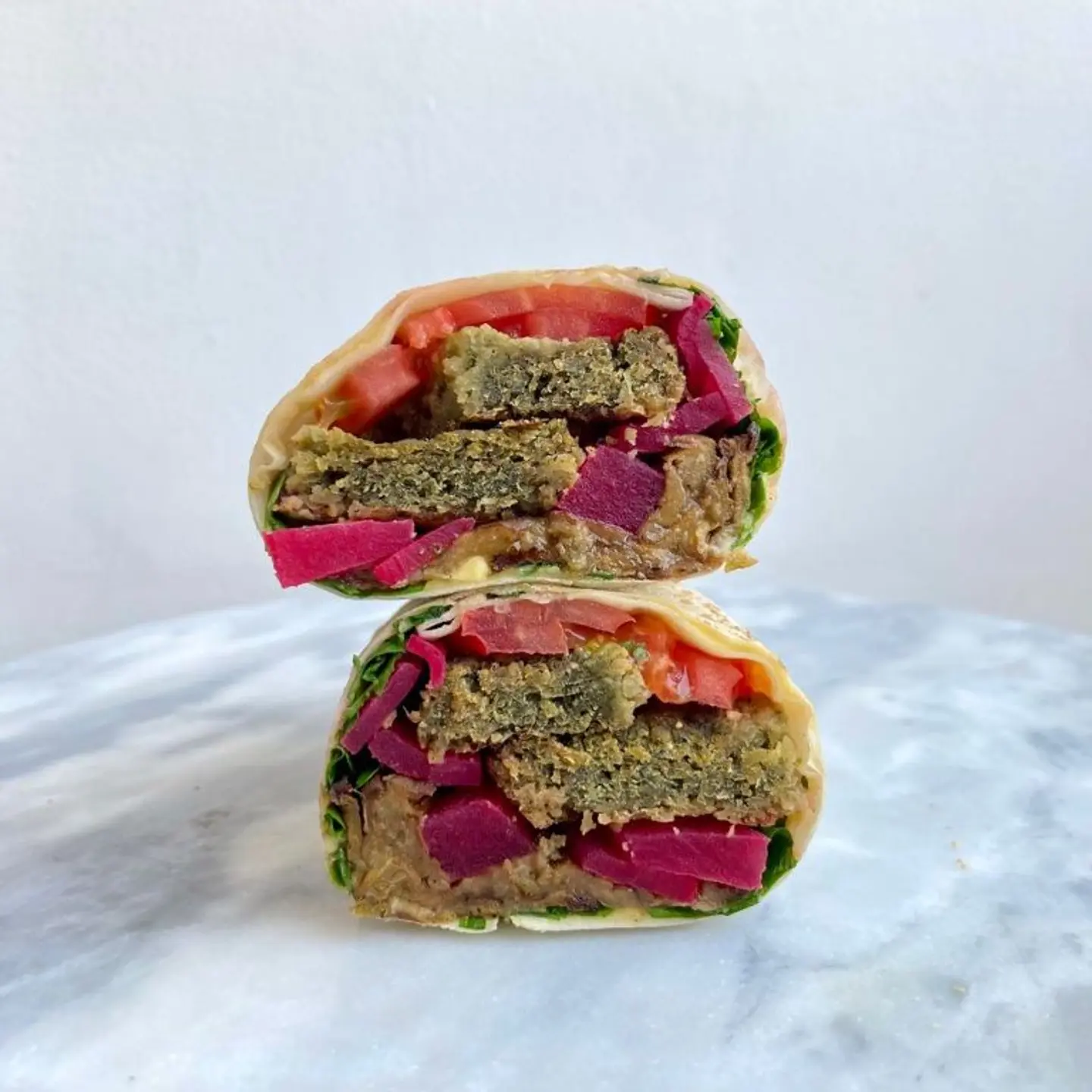 Baked Falafel Wrap