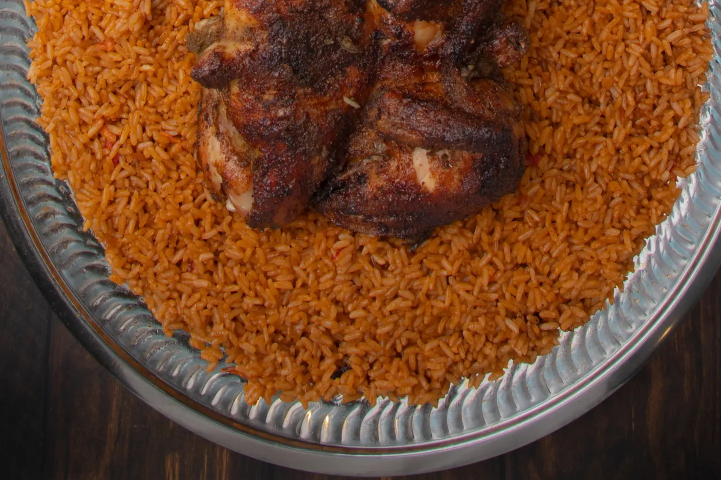 نص شواية مع رز احمر