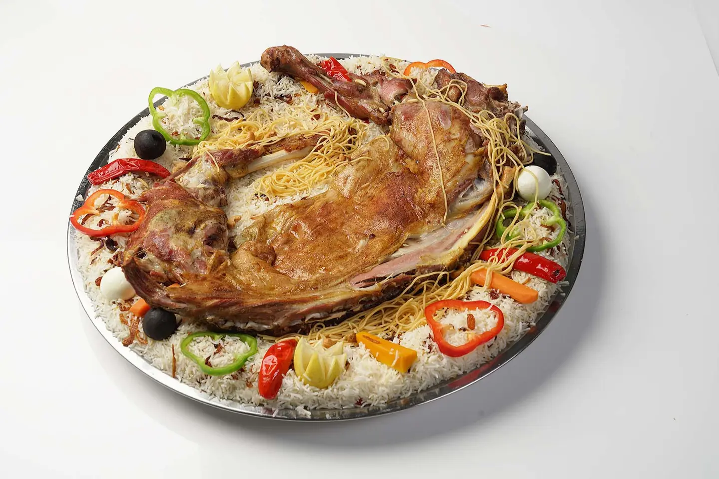 Half Mandi Goat With Alnadeg Rice