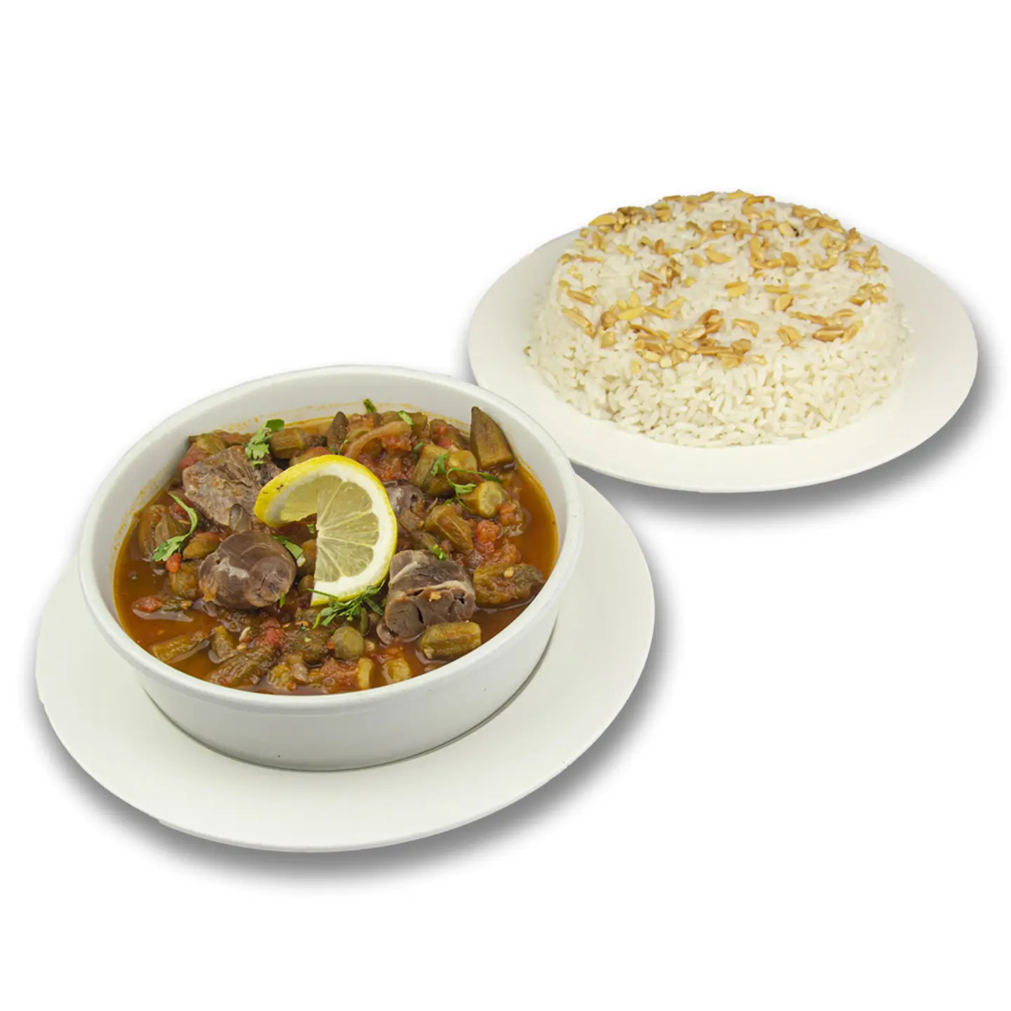 Okra With Meat And Rice