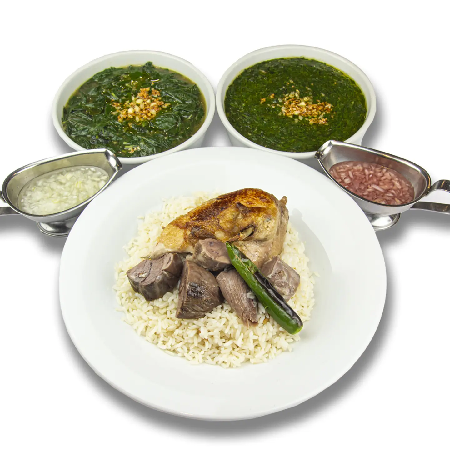 Mulukhiyah With Chicken And Meat Shank