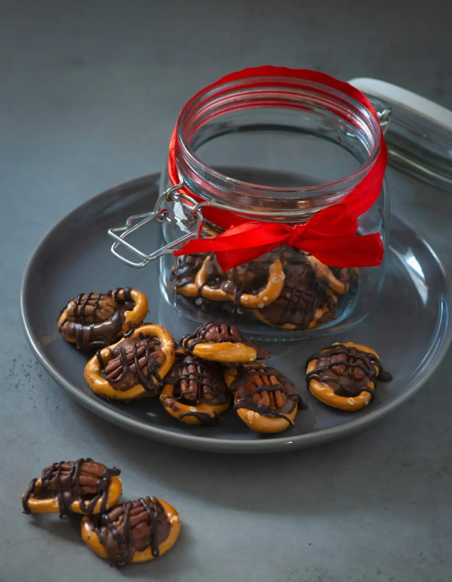 Chocolate Pretzel Jar