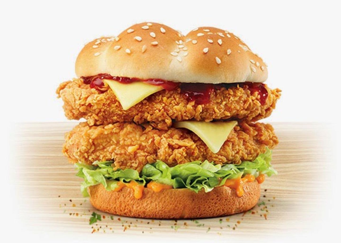 Double Zinger Crispy Chicken Burger