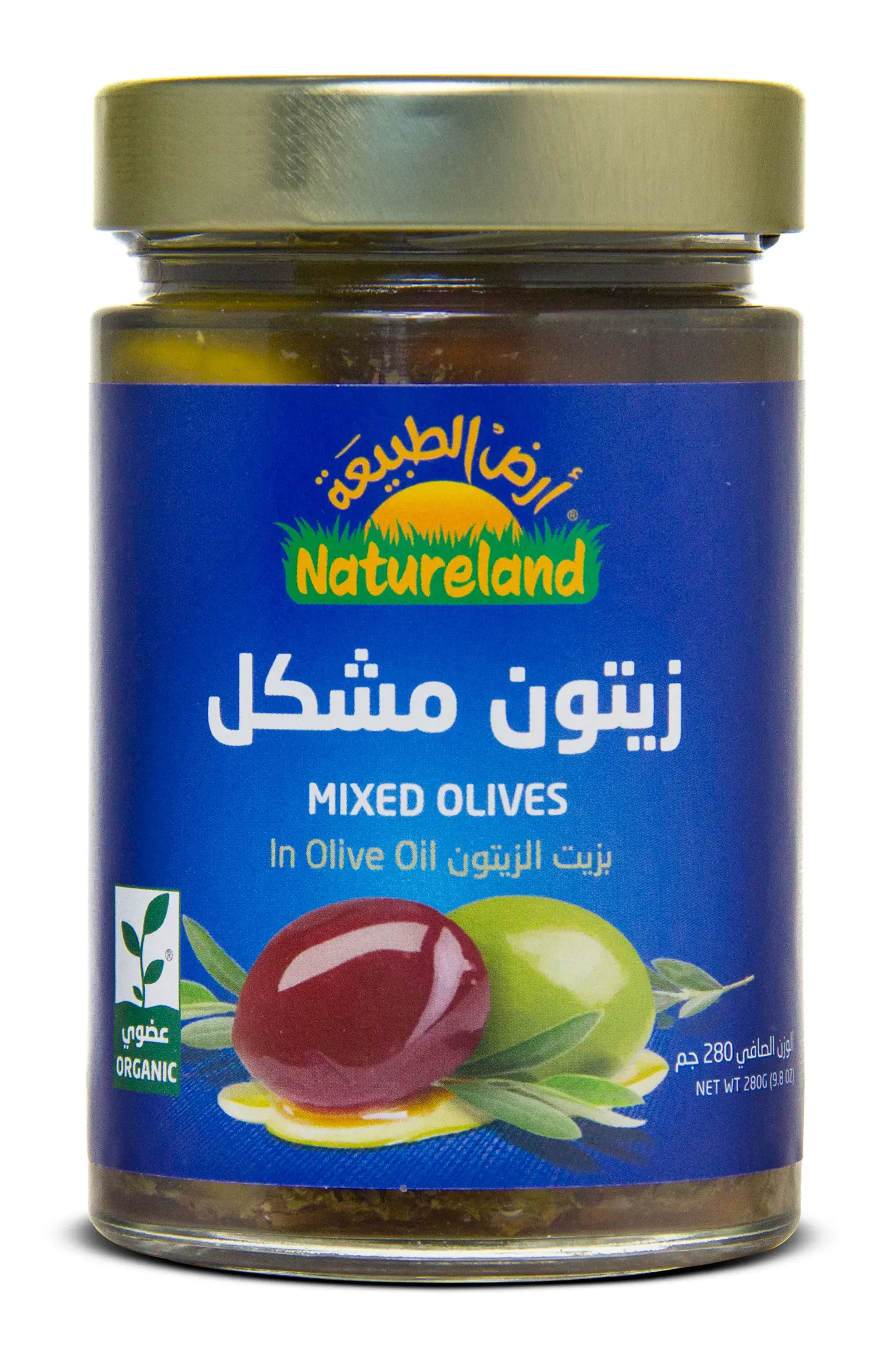 زيتون مشكل بزيت الزيتون 280 جم عضوي