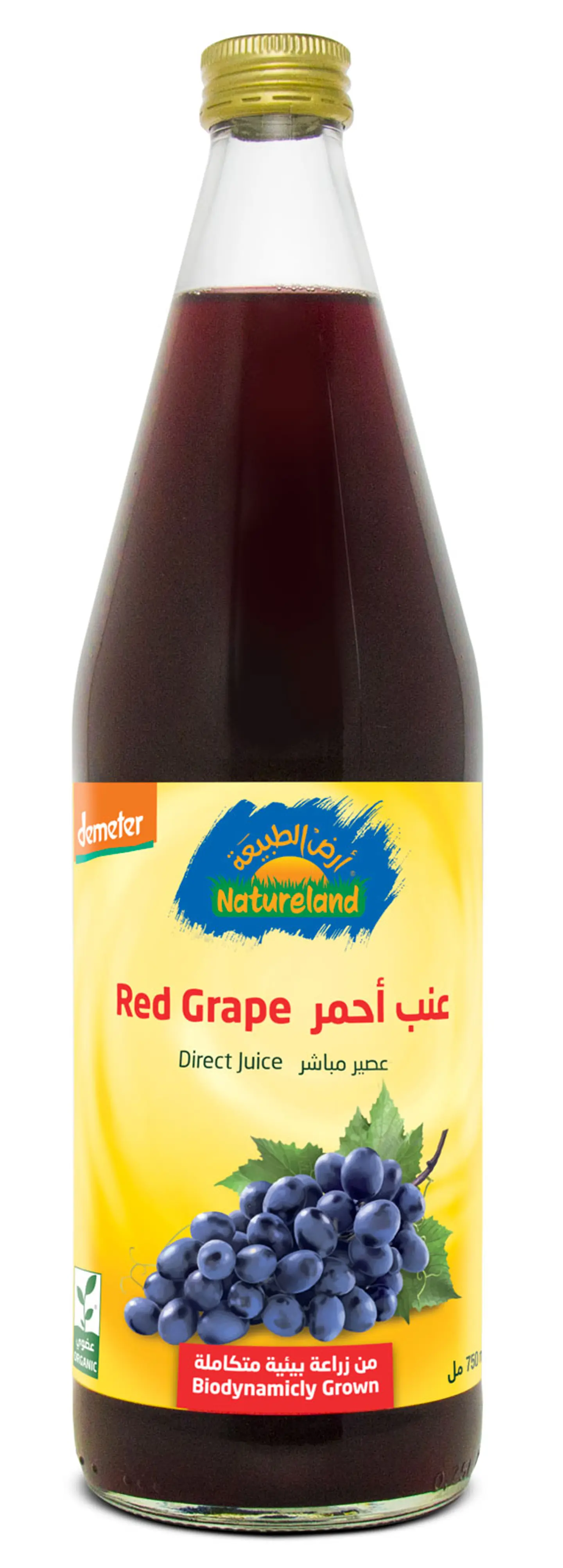 عصير عنب أحمر 750مل عضوي