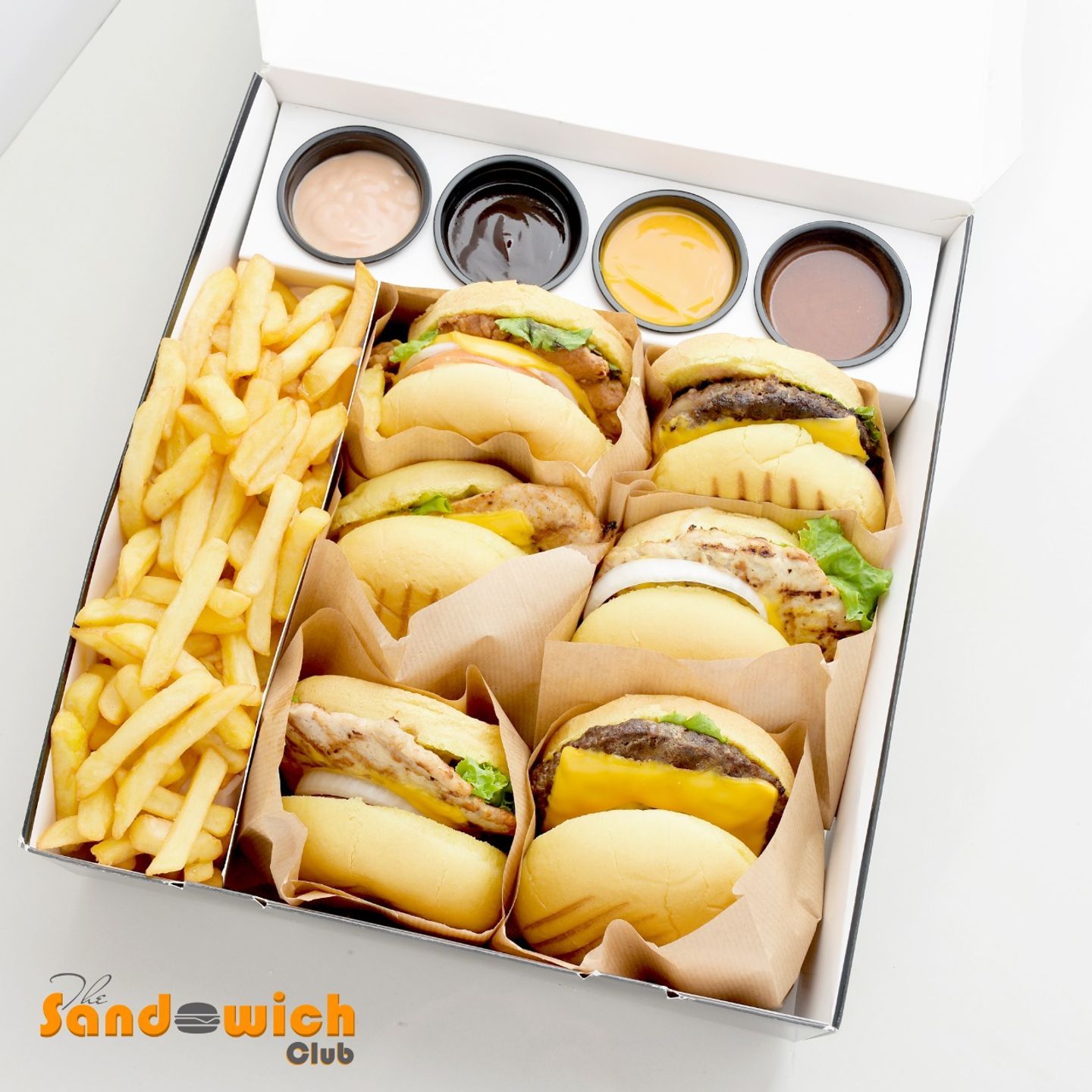 (1 Classic Meat + 1 Classic Chicken + 1 Clup Meat + 1 Chicken Club + 1 Fried Fillet + 1 Grilled Fillet)