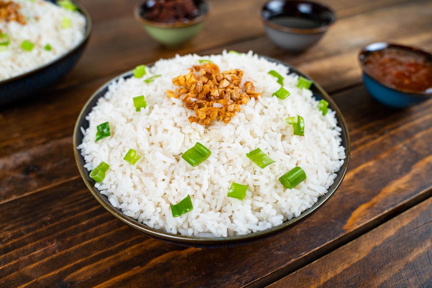 أرز مقلي بالثوم