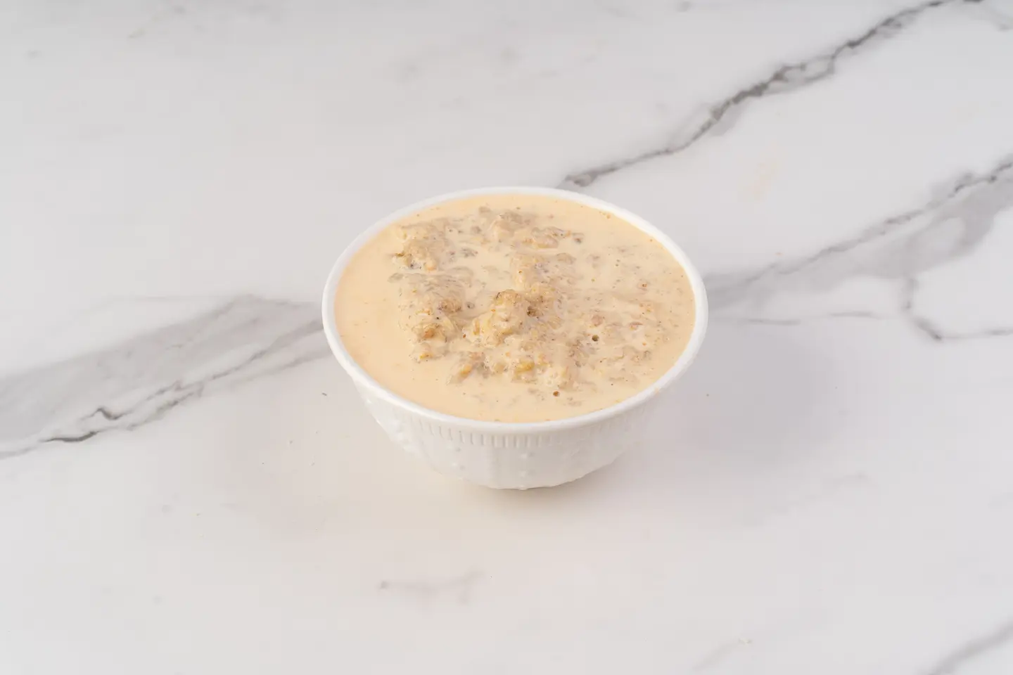 معصوب قشطة مع حليب