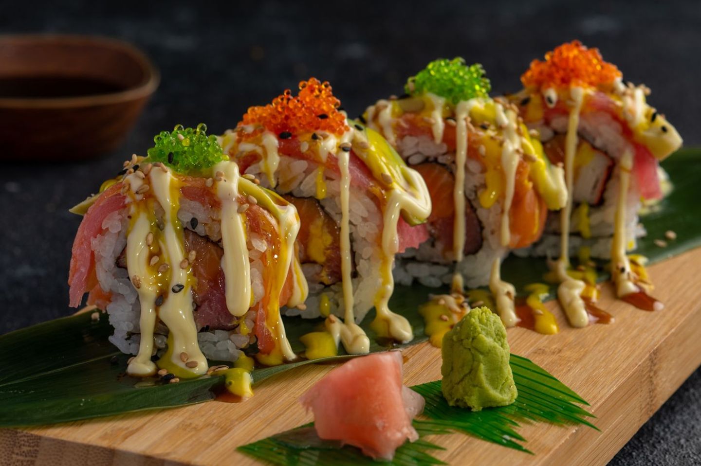 Rainbow Roll Uncooked