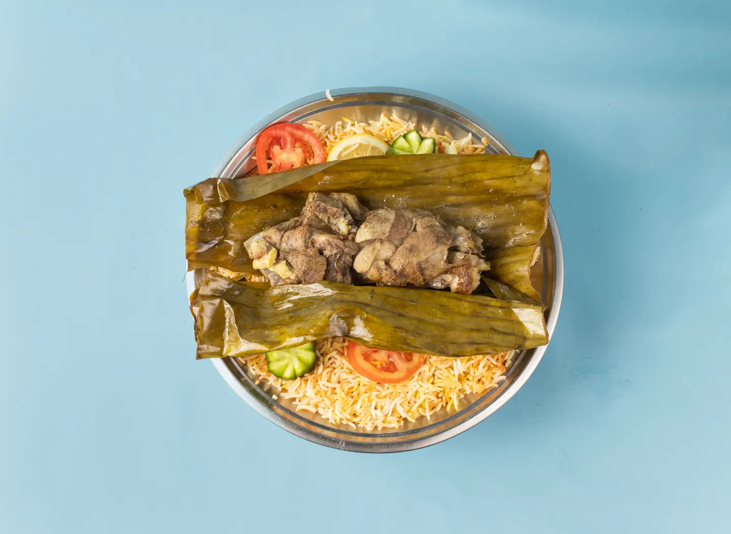 حنيذ الشيف غبري ورق موز