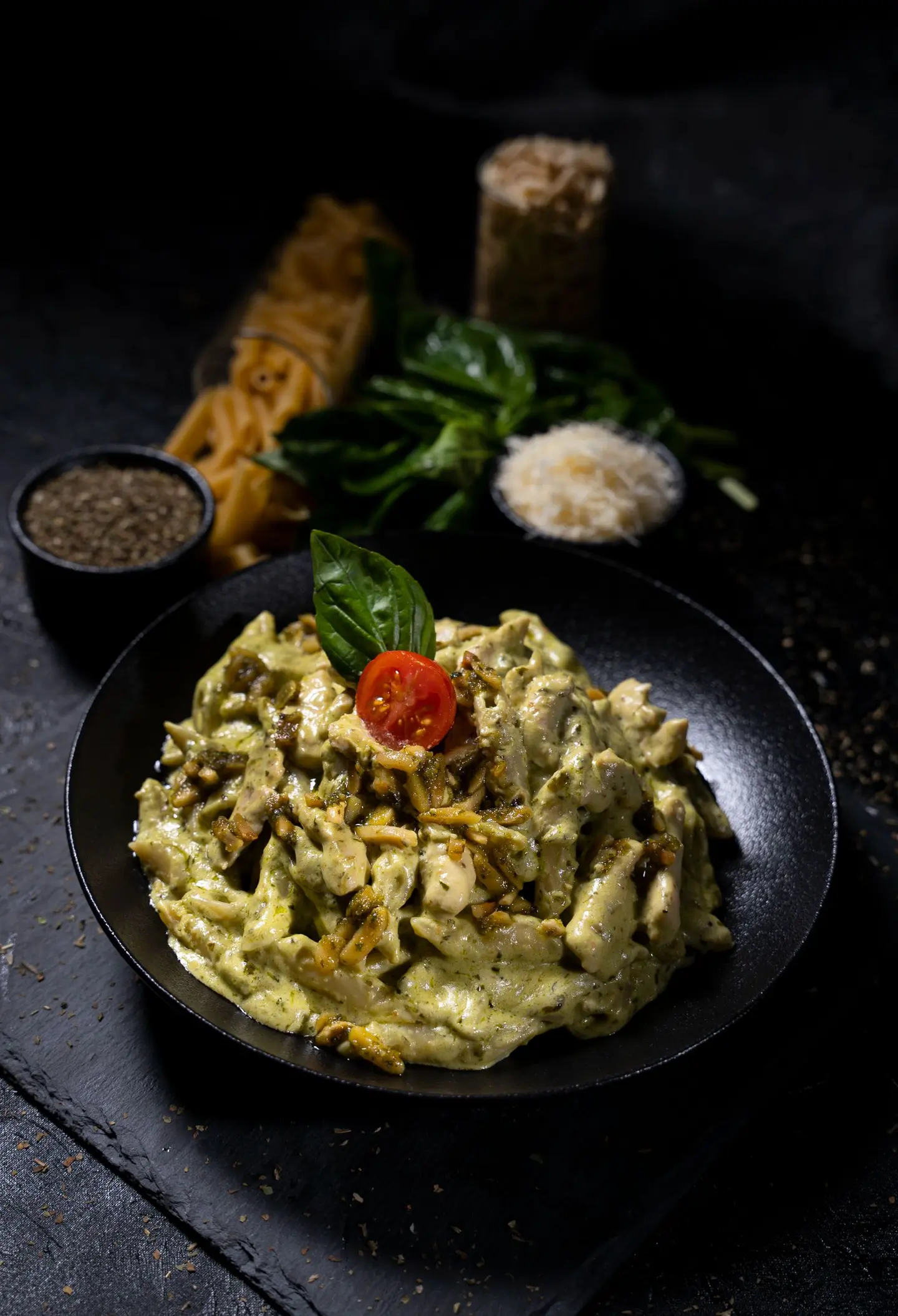 Pesto Pasta With Chicken