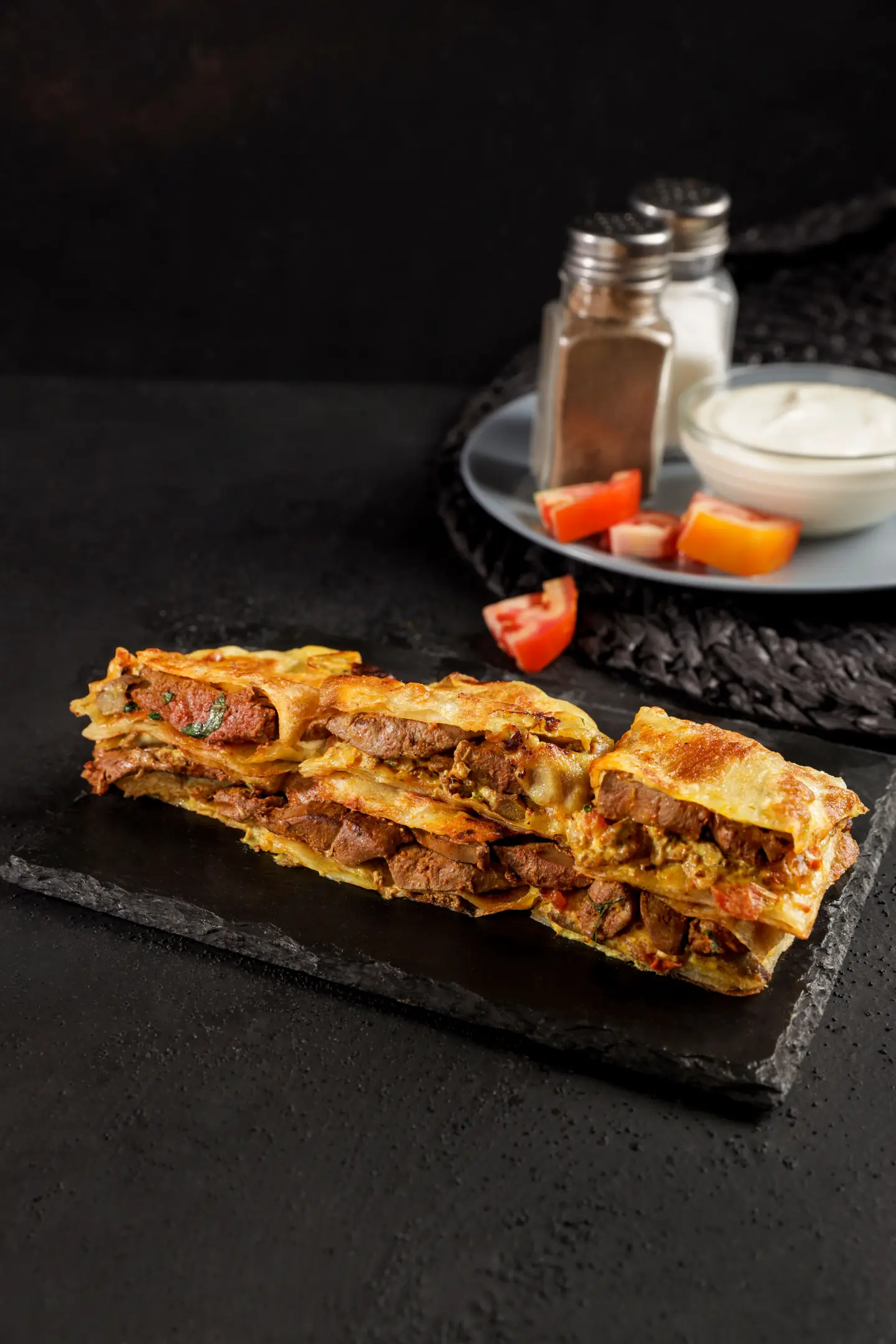 مطبق كبدة بالجبنة السائلة